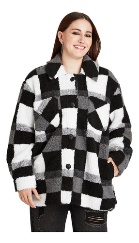 Chaqueta Sherpa Negro