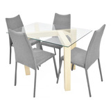 Set Comedor Beirut Con 4 Sillas Palermo