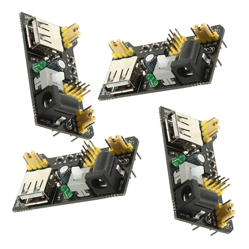 4 Pzs Fuente De Alimentacion Para Protoboard Mb102 3.3v / 5v