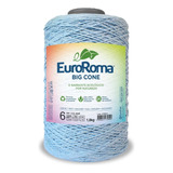 Barbante Euroroma Big Cone Colorido Nº6 1,8kg Cor 900 - Azul Bebê