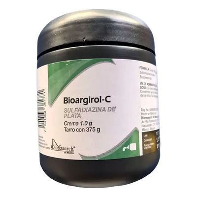 Bioargirol-c, 375gr Crema (sulfadiazina De Plata ) Fragancia Neutra | Envío gratis