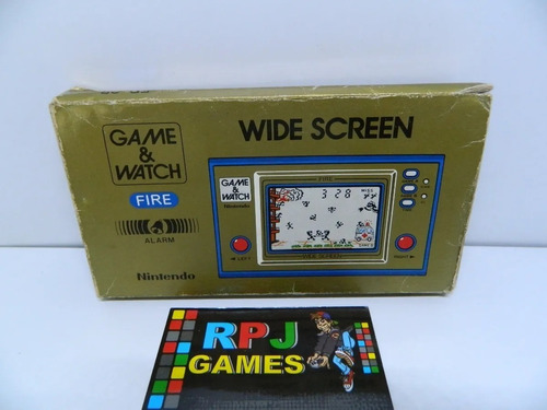 Fire Game Watch Original Da Nintendo C/ Caixa - Mini Game