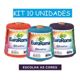 Kit 10 Unid Barbante Euroroma Colorido 4 6 8 - 10 Novelos