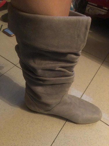 Botas De Gamuza De Mujer, Talle 36