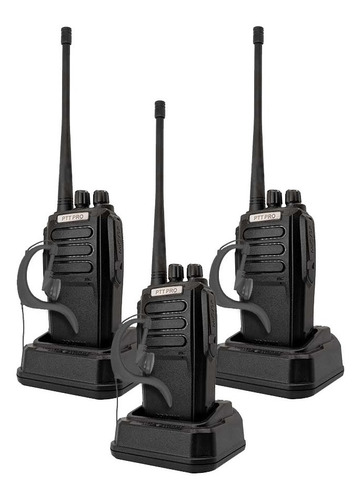 3 Radios Uhf Vhf Pro3000 16 Ch Compatible C Kenwood Motorola