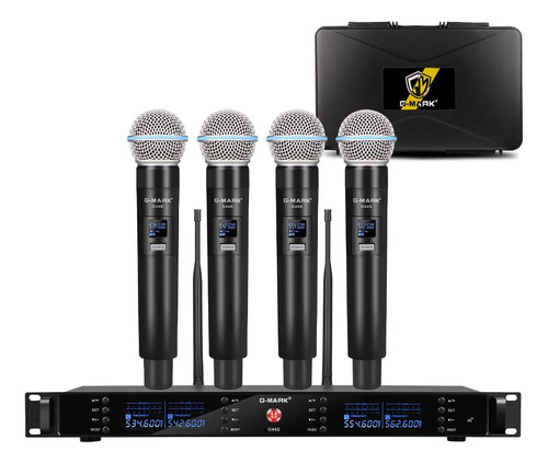 G-mark Sistema De Micrófono Inalámbrico Uhf G44s Karaoke Sis