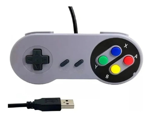 Controle Snes Usb Super Nintendo Nintendinho Antigo Retro