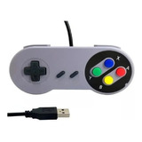 Controle Snes Usb Super Nintendo Nintendinho Antigo Retro