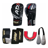 Kit Guantes Entrenamiento Para Box Modelo Triba2+ Accesorios