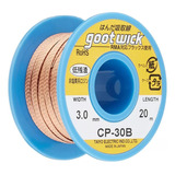 Malha Dessoldadora 3mm Goot Wick 20 Metros Cp-30b 20m