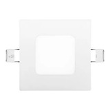 Panel Led Foco Plafón Empotrado Techo Cuadrado 8,5cm 3w 220v Color Blanco Cálido 3000-3500 °k