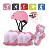 Set Protecciones Casco Niño Bicicleta, Skate, Scooter Patine