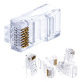 Rj-45 Cat5e Utp Conector Lan Ethernet Enchufe Paquete De Red