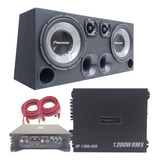 Caixa Trio Pioneer Completa 2x12pol Dupla Falcon Df 1200.4dx