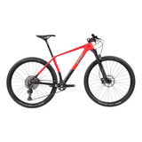 Bicicleta Caloi Carbon Sport Slx 12v Susp Rockshox Verm 2021