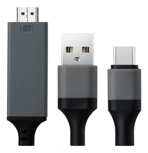 Cable Adaptador Hdtv 4k Tipo C A Usb De 2m Tablet Android