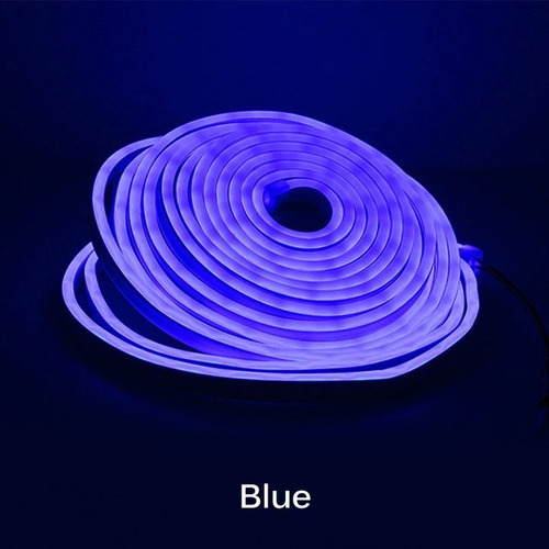 Tira Luz Led Neon Flexible 5 Metros Colores 12 V +adaptador