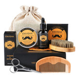 Kit De Cuidado De Barba Para Hombre Con Funda