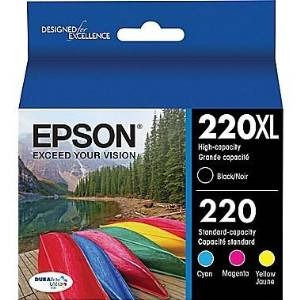 Epson Durabrite Ultra 220xl / 220 Alto Rendimiento Negro Y C