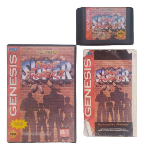 Id 56 Super Street Fighter 2  Cib Original Sega Mega Drive
