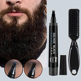 Caneta Barba Para Preencher Falhas Beard Pen + Escovinha