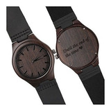 Relojes De Madera Grabados Para Hombres Reloj De Pulsera De 