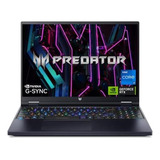 Laptop Acer Predator Helios 16'' I7 Rtx 4070 16gb 1tb -negro