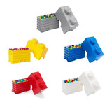 Lego Contenedor Canasto Apilable Organizador Storage Brick 2 Color White