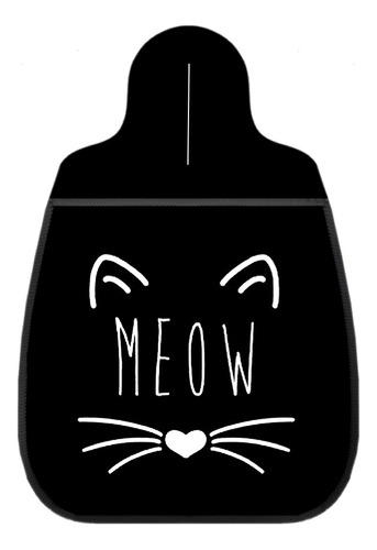 Lixeira Lixinho Carro Meow Gato Preto