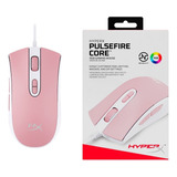 Mouse Gaming Hyperx Pulsefire Core White/pink Color Blanco Y Rosa