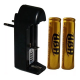 Carregador + 2 Bateria 18650 4,2v Recarregável Lanterna Led
