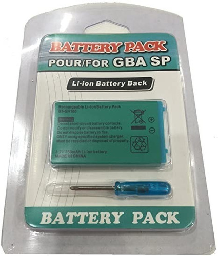 Bateria Game Boy Advance Sp - Reposição + Chave Brinde
