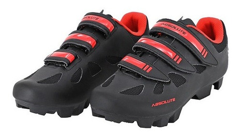 Sapatilha De Bike Mtb Absolute Nero Preto Vermelho