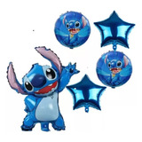 Set 5 Globos Metalicos Stitch