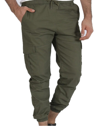 Pantalon Gabardina Cargo Jogger Calidad Premium Colores