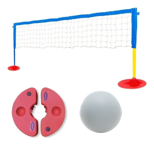 Voley Para Pileta + Complemento Con Pelota Y Red Serabot