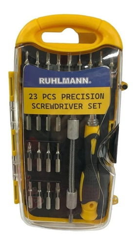 Kit Juego Destornillador Presicion Electronica 23pz Ruhlmann