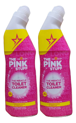 Pack X2 Limpiador Inodoro The Pink Stuff Anti-sarro 750 Ml