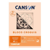 Bloco Papel Canson Croquis A4 Papel Manteiga 40g 50 Folhas