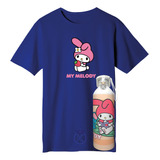 Polera My Melody + Botella En Aluminio 750ml - Estampaking