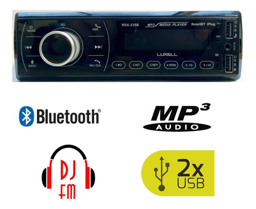 Autoestereo Bluetooth Stereo Mp3 Usb Fm Bt Micro Sd Aux 2020