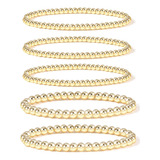 Brazalete Badu Gold Bead Para Mujer Chapado En Oro De 14 Qui