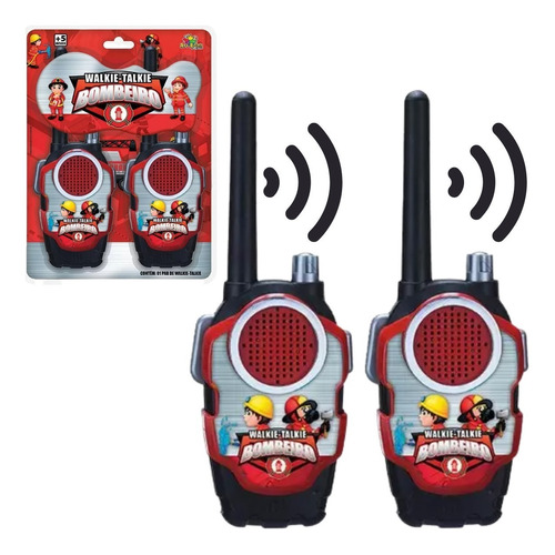 Rádio Comunicador Infantil Brinquedo Criança Walk Talk+6pilh