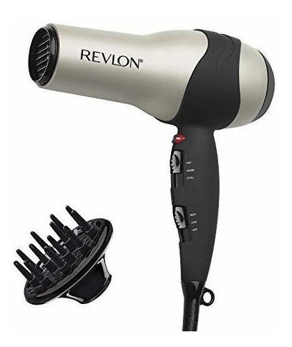 Secador De Pelo Revlon Turbo | 1875 Vatios De Máximo Brillo,