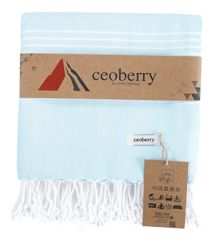 Ceoberry Toalla De Baño Turca De 100 % Algodón Con Bolsa De