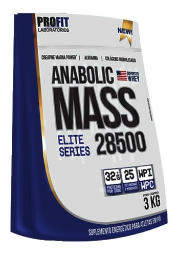 Anabolic Mass 3kg Morango - Profit