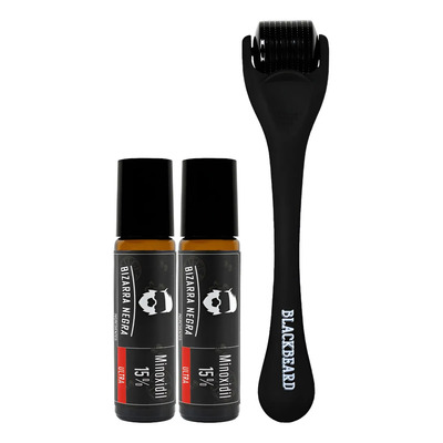 Minoxidil Al 15% + Aplicador Blackbeard Anticaída Roll 3pzs | Meses sin interés