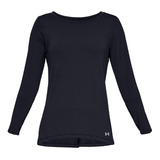 Polera M/l Mujer Ua Hg Armour Long Negro Under Armour