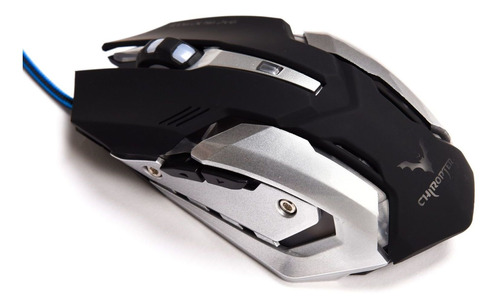 Mouse Gamer Optico Wesdar X10 Metalico Usb 2400 Dpi Led Color Plateado