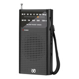 Rádio Portátil Am/fm All Band Stereo Weather Pocket Radio R